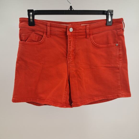Anthropologie Pilcro And The Letterpress Hyphen Shorts 29‎ Mid Rise Chino Red - Picture 6 of 10